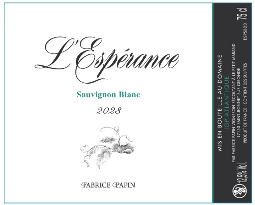 L'Espérance Sauvignon Blanc 2023